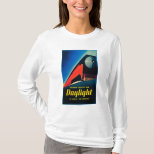 Das Tageslicht-Zug-fördernde Plakat T-Shirt