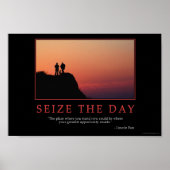 Das Tagesplakat ergreifen Poster (Vorne)