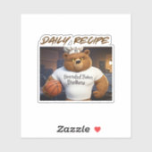 Das Tagesrezept Aufkleber (Blatt)