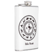 Das Tai Chi Zodiac Wheel Flachmann (Rechts)