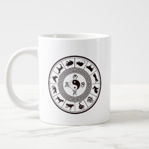 Das Tai Chi Zodiac Wheel Jumbo-Tasse