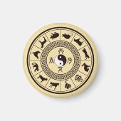 Das Tai Chi Zodiac Wheel Magnet (Vorne)