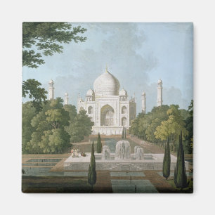 Das Taj Mahal, Agra, vom Garten Magnet