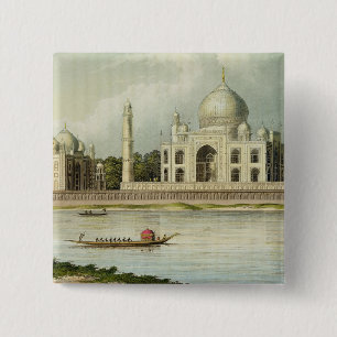 Das Taj Mahal, Grab des Kaisers Shah Jehan und Button