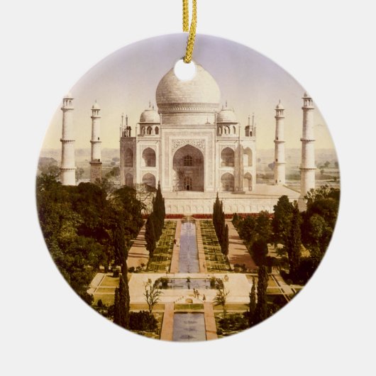 Das Taj Mahal in Agra Indien Keramikornament (Vorne)