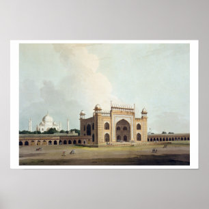 Das Taj Mahal in Agra, 'von der orientalischen Poster