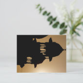 Das Taj Mahal in Indien Postkarte (Stehend Vorderseite)