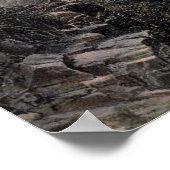 Das Tal aus Sicht auf die Berge Poster (Ecke)