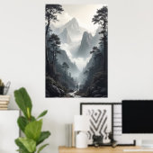 Das Tal der Stille Poster (Heimbüro)