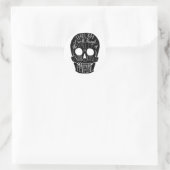 Das Tal des Schattens des Todes Runder Aufkleber (Tasche)