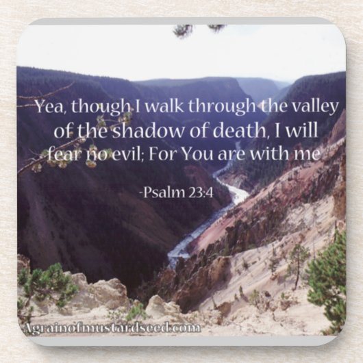 Das Tal im Schatten des Todes Getränkeuntersetzer (Vorderseite)