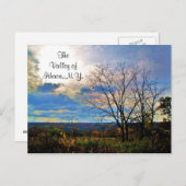 DAS TAL ITHACA, DIE Postkarte NEW YORK (Vorne/Hinten)