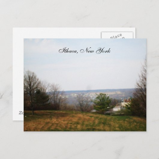 DAS TAL ITHACA, Postkarte NEW YORK (Vorne/Hinten)