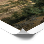 Das Tal Mexikos von der niedrigen Brücke von Tacub Poster (Ecke)