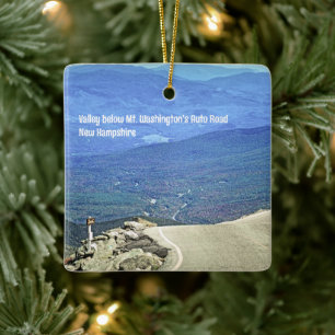 Das Tal unterhalb des Mt. Washington-Schmucks Keramikornament