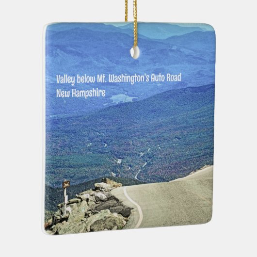 Das Tal unterhalb des Washington Ornaments Keramikornament (Rechts)