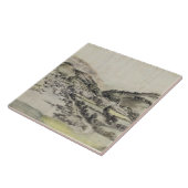 Das Tal von Llangollen (w/c auf Papier) Fliese (Seite)