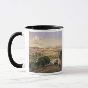 Das Tal von Mexiko vom niedrigen Ridge von Tacubay Tasse