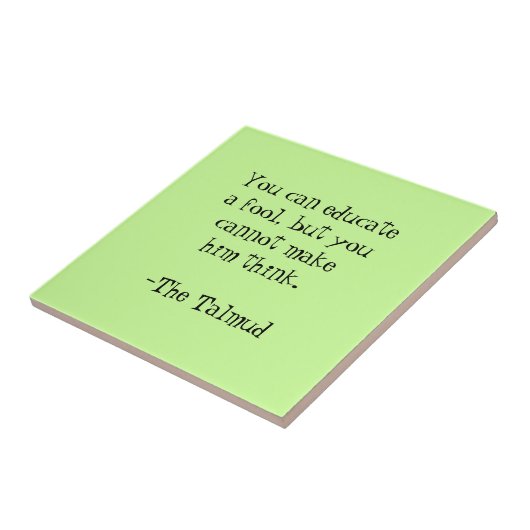 Das Talmud-Klugheit Zitat Fliese (Seite)