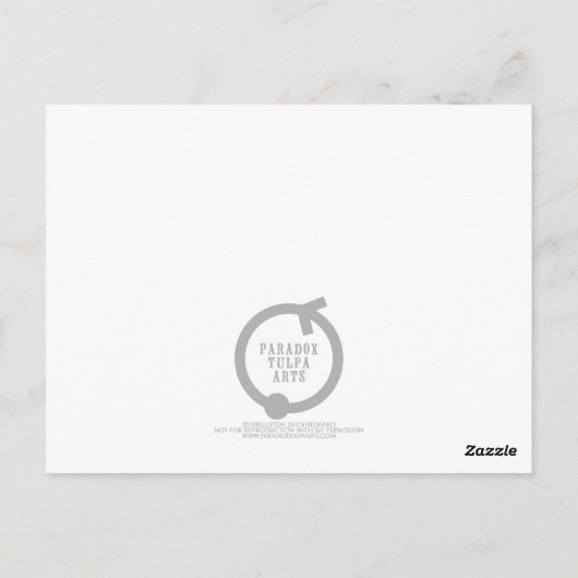 Das Tankmodell Vixen Postkarte (Rückseite)