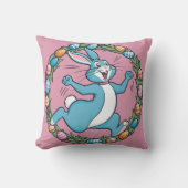 Das Tanzbunny der Osterwiese Kissen (Vorderseite)