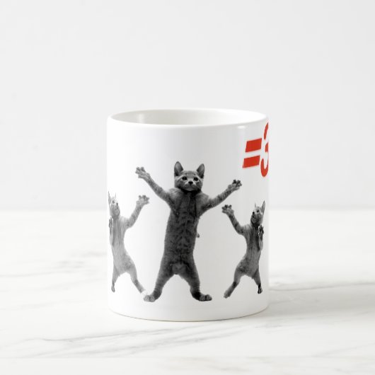 das Tanzen der Katzen entspricht drei nc Kaffeetasse (Mittel)