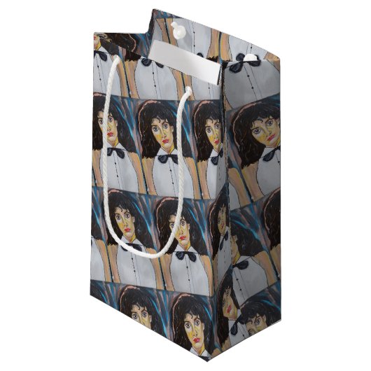Das Tänzer-Gemälde von Alfred Fox Kleine Geschenktüte (Vorderseite Schrägansicht)