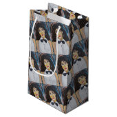 Das Tänzer-Gemälde von Alfred Fox Kleine Geschenktüte (Rückseite Schrägansicht)