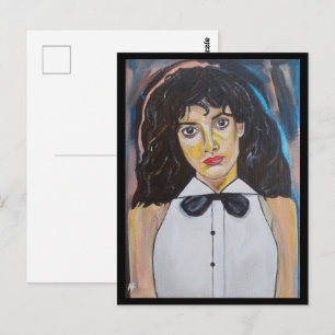 Das Tänzer-Gemälde von Alfred Fox Postkarte