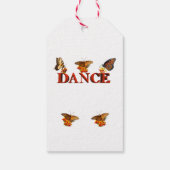 Das Tanzzeichen mit Schmetterlingen personalisiere Geschenkanhänger (Rückseite)