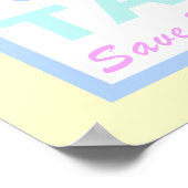 Das Tapir-Poster gerettet - Asian Tapir Poster (Ecke)