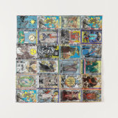 Das Tarot-Card-Combo-Band der Arkanerkarte Wandteppich (Vorderseite (Horizontal))