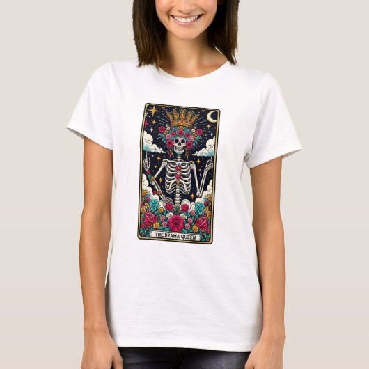 Das Tarot der Drama-Königin Skeleton T-Shirt (Vorderseite)