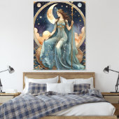 das Tarot der Hohepriesterin Leinwanddruck (Insitu (Schlafzimmer))