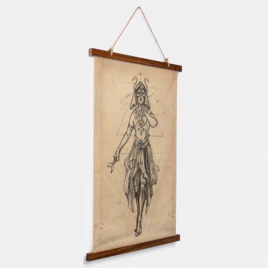 Das Tarot der Magier Wandteppich Mit Holzrahmen (Gewinkelt)