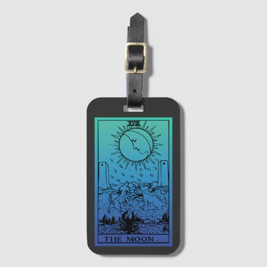 Das Tarot der Mondkarte wird mit dem Gepäckanhänge Gepäckanhänger (Vorderseite Vertikal)