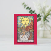 Das Tarot der Sun-Karte Postkarte (Stehend Vorderseite)