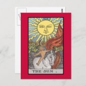 Das Tarot der Sun-Karte Postkarte (Vorne/Hinten)