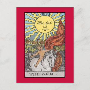 Das Tarot der Sun-Karte Postkarte
