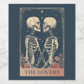 Das Tarot Lovers Weinetikett (Einzelnes Label)