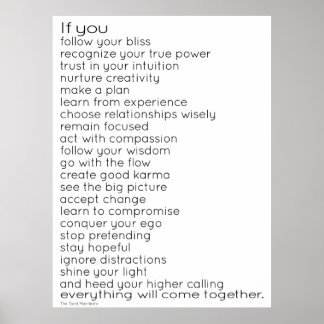 Das Tarot Manifesto Poster