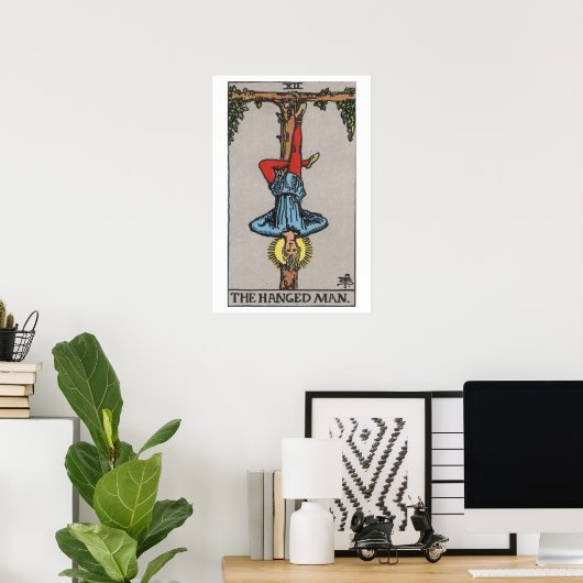 Das Tarot-Poster "Hanged Man" Poster (Heimbüro)