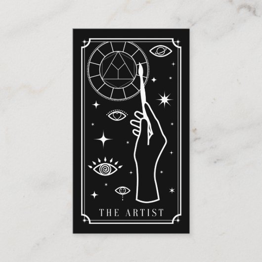 das Tarot Visitenkarte (Vorderseite)