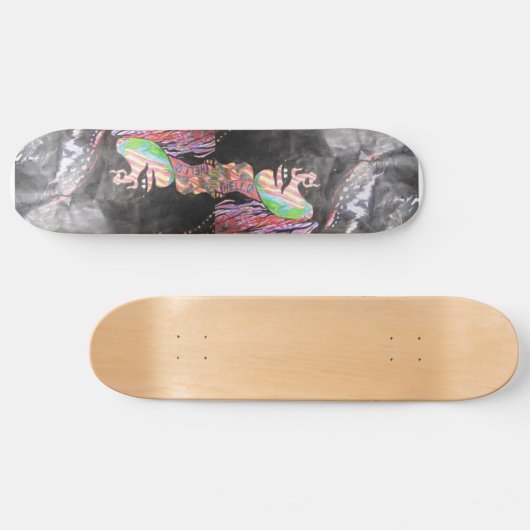 Das tätowierte Mädchen Skateboard (Horizontal)