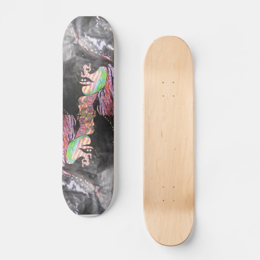 Das tätowierte Mädchen Skateboard (Vorderseite)