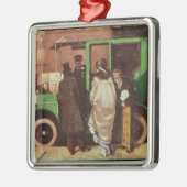 Das Taxi, c.1908-10 Silbernes Ornament (Links)