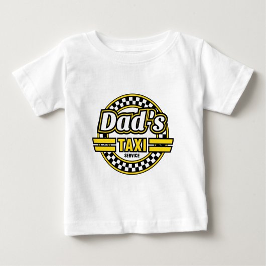 Das Taxi-Service-Logo des Vaters Baby T-shirt (Vorderseite)