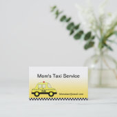 Das Taxi-Visitenkarten der Mama Telefonnummerkarte (Stehend Vorderseite)