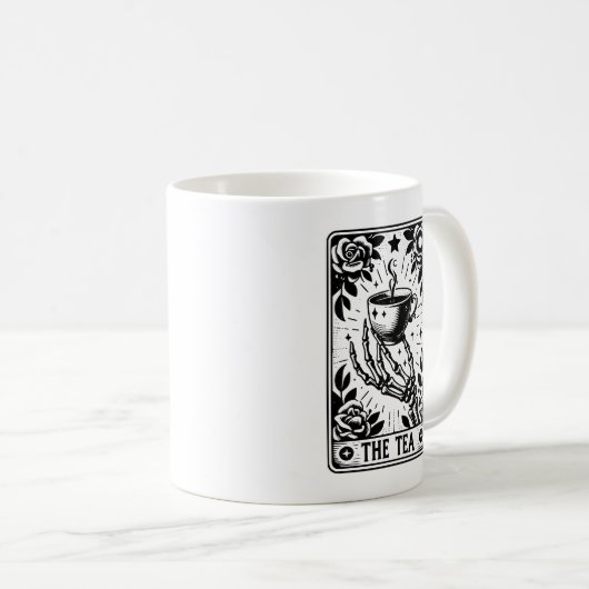 Das Tea Drinker Tarot Kaffeetasse (VorderseiteRechts)