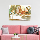 Das Tea-Party des Mad Hatter Leinwanddruck (Insitu (Wohnzimmer))